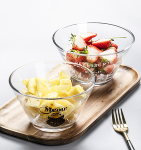 创意日式法文玻璃碗小清新沙拉烘焙搅拌冰淇淋水果甜品碗家用包邮