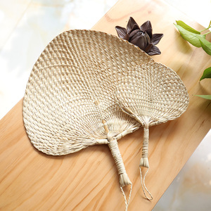 随身扇子夏季实用手摇蒲扇手工编织老式手动藤扇夏天乘凉纳凉扇子