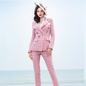 as艾尚国际春季欧美高端西装套装名媛气质时尚女装商务休闲职业装