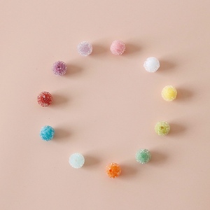 日本砂糖珠和风糖果颗粒磨砂珠子超可爱耳环吊坠DIY手工饰品配件