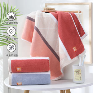 纯棉大毛巾90×40成人手巾吸水运动大号男女通用家居洗澡擦身体手