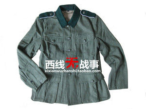 德军m36毛呢野战服上衣 绿领上衣