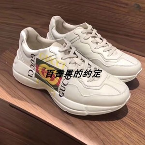 正品代购gucci古驰老爹鞋新款经典双g草莓海浪樱花运动鞋古奇鞋子