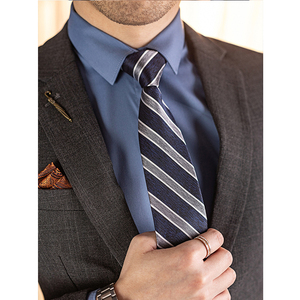 白色衬衫男潮领带