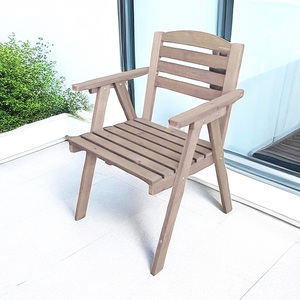 户外实木椅子折叠中式复古靠背扶手阳台休闲花园老式木头庭院露台