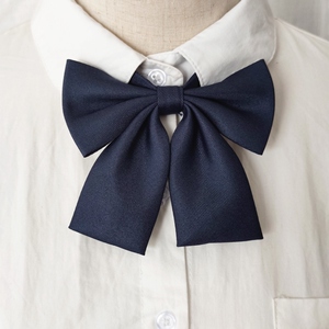 羽根绀色jk领结女红赤制服学生纯色领花小物水手服蝴蝶结配饰领带