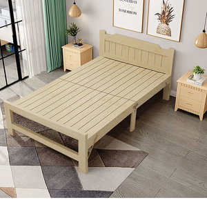 实木折叠床单人床家用简易一米二木板床办公室经济型午休双人小床