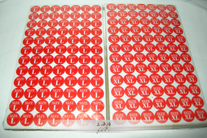 不干胶标签贴纸红底