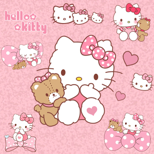 801人付款淘宝可爱hellokitty凯蒂猫卡通个性贴纸笔记本