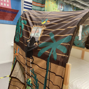 宜家库拉床帐带帘卡通儿童床帐篷风挡私密游戏安睡床蓬国内代购