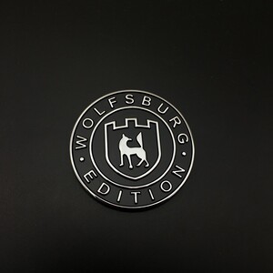 适用纪念版狼堡标大众高尔夫7途安迈腾途昂速腾凌渡车标尾标改装