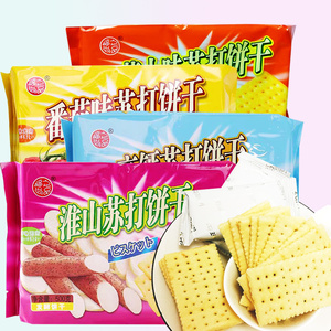 香港品牌福之尚品淮山苏打饼500g袋高钙芝士番茄素食咸饼干零食