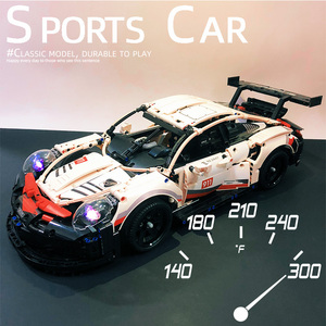 乐高积木保时捷911rsr跑车模型4209机械组布加迪儿童小颗粒96动力