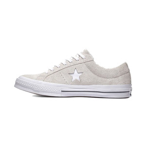 匡威converse onestar ox灰白色翻毛皮低帮系带休闲鞋橡胶161577c