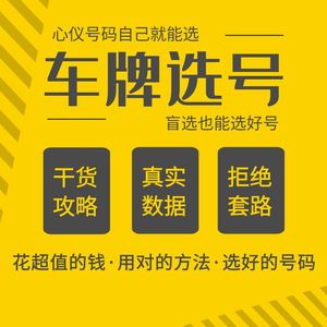 山东济南鲁A青岛鲁B二手新车牌选号牌新能源汽油车自编选号数据库