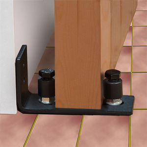 谷仓门配件止摆器地暖止摆器单轮止摆器双轮止摆器