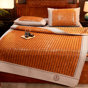 天然冰丝麻将凉席夏季学生宿舍单人0.9米竹席家用1.2m床1.8米床席