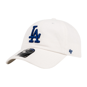 美国专柜mlb棒球帽白色鸭舌帽la道奇队弯帽檐男女可调节帽子潮牌