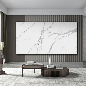 2022新款电视背景墙壁纸现代客厅格栅大理石轻奢影视墙布装饰壁画