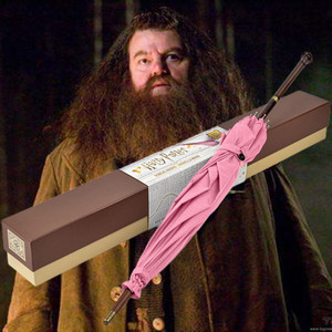 哈利波特周边海格魔杖粉红色小伞雨伞1:1原版美国代购noble联名