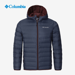 Columbia哥伦比亚正品21男子秋冬户外保暖连帽650蓬羽绒服 WE0950