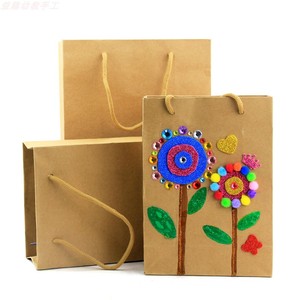 3510人付款淘宝牛皮纸袋 儿童手工diy绘画涂鸦手绘制作材料幼儿园创意