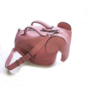 2022新款大号大象手提包斜挎单肩包女大容量可爱巨象造型真皮包