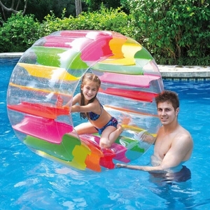 水上步行球充气透明滚筒户外儿童游泳池乐园设备小孩水上娱乐玩具