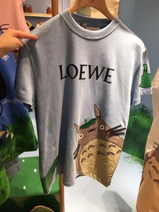 loewe/罗意威 totoro 龙猫合作 印花 短袖 刺绣 宽松t恤 男女同款