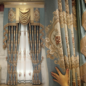 2018新款窗帘客厅高档欧式