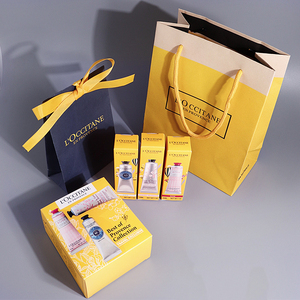 欧舒丹信封拎袋欧苏丹专柜礼袋大牌护肤品购物纸袋子礼品!送人