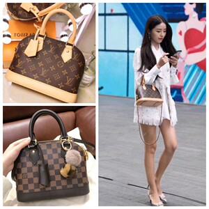 代购lv/路易威登女包 贝壳包 alma bb老花单肩斜跨手提包