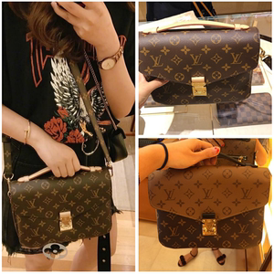 lv路易威登pochette metis老花邮差包斜挎手提包单肩包女包