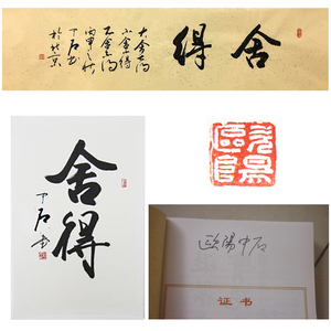 宋庄艺术美术作品原创原作成品欧阳中石字画中石书法题字手写舍得