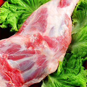 内蒙古通辽新鲜速冻带骨前腿清真烧烤食材塞外天润整只羔羊腿肉