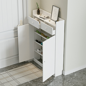 鞋架简易家用小尺寸鞋柜简约现代门厅柜经济型窄门口置物架省空间