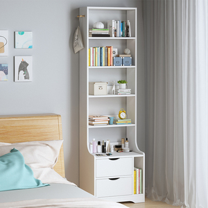 床头柜简易小户型卧室简约现代云梯置物架床边多功能收纳储物柜子