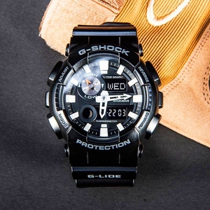 卡西欧g-shock黑武士潮汐冲浪运动防水男表casio手表男gax100b-1a