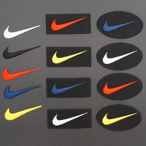 新品时尚nike品牌标志logo徽章刺绣布贴耐克衣服新款破洞补丁贴