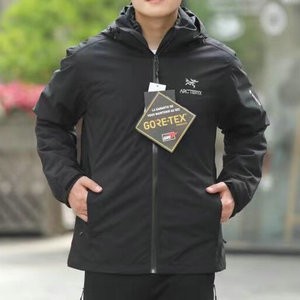 冬季始祖鸟冲锋衣男硬壳三合一户外运动防风防水羽绒内胆保暖外套