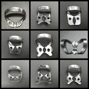 牙科橡皮障夹子b4支架置放钳牙医工具口腔正畸种植 橡皮障打孔器