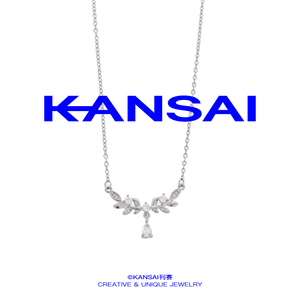 KANSAI新款麦穗项链女轻奢小众锁骨链高级感个性气质冷淡风配饰品