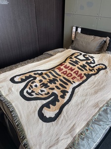 GALA 外贸订单 老虎趣味沙发毯个性挂毯 休闲毯盖毯单人