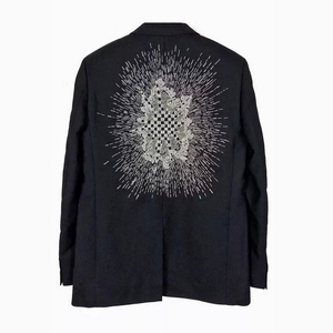 slp大爆炸西服权志龙gd老佛爷同款西装hedi钉珠铁链吸烟装外套