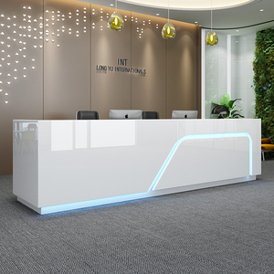 毛竹山烤漆前台公司接待台创意服务台简约现代迎宾台吧台桌收银台