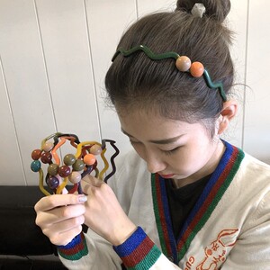 831人付款天猫发饰带齿水钻发卡防滑女士洗脸韩版简约百压发圈女气质