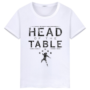 罗曼雷恩斯roman reigns罗门伦斯head of the table白色短袖t恤潮