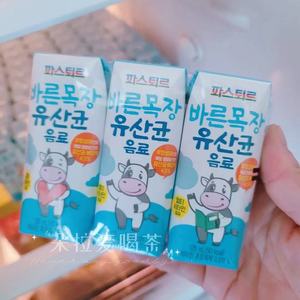 韩国进口帕滋乐原味牛奶香蕉苹果梨乳酸菌味果汁饮料125ml
