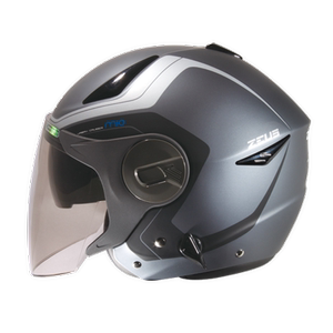 台湾zeus瑞狮头盔摩托车頭盔双镜片半盔612a男女輕量四季通用ad4