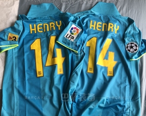 巴塞罗那巴萨 亨利 0708 客场 西甲 欧赛 更衣室落场版 球衣_阿里巴巴